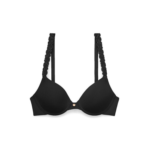 Natori Pure Luxe Full Fit Underwire T-Shirt Bra Black Women's 32G - Picture 4 of 5